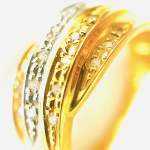 K18 Pt850 金プラチナコンビリング アクセサリー