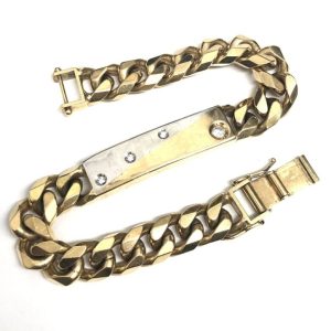 K18 Pt900 コンビ ブレスレット