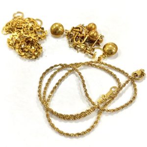 k18.pt850.sv925 アクセサリーまとめ 取り寄せ】プラチナ850 アズキ 小豆 ネックレス 1.00φ 50cm