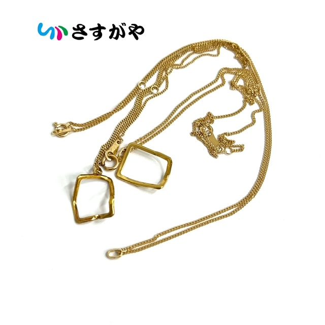 金 K18 ゴールド ネックレス 破損有り