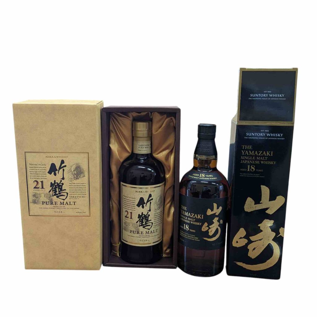 山崎18年 竹鶴21年