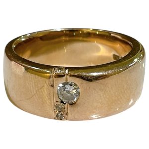 【K18】メレダイヤ付きリング 金の指輪