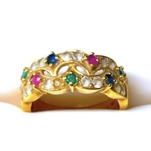 マルチカラー ジュエリー K18 18金 750 リング