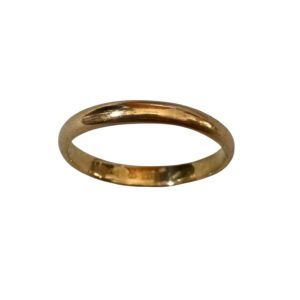 K18 18金 甲丸リング