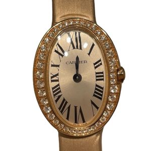 Cartier　カルティエ　ミニベニュワール　ダイヤベゼル　クォーツ　WB520028