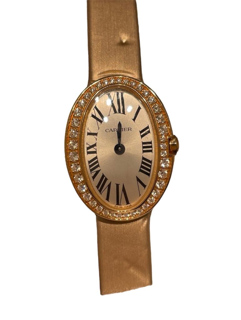 Cartier カルティエ ミニベニュワール ダイヤベゼル クォーツ WB520028