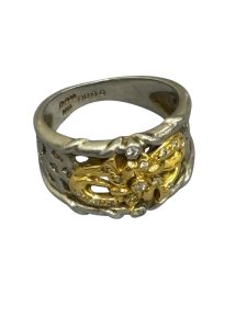 リング　アクセサリー　Pt900K18　金　プラチナ　コンビ