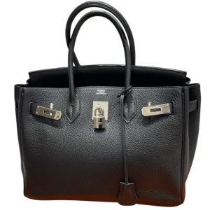 Hermès　エルメス　バーキン30　黒　トゴ　SV金具　B刻印