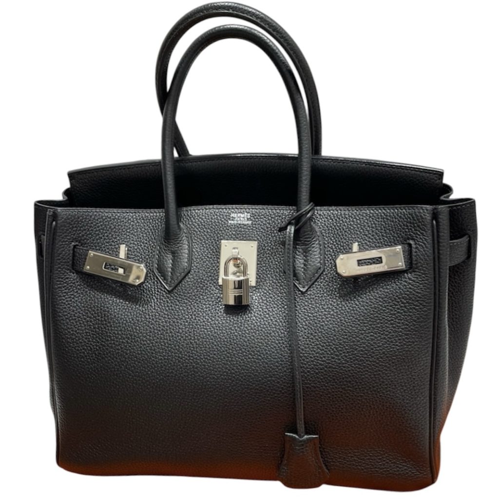 Hermès エルメス バーキン30 黒 トゴ SV金具 B刻印