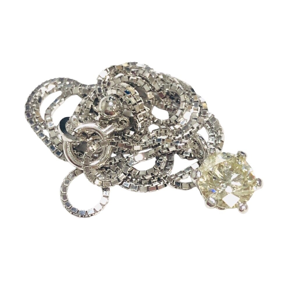 Pt850(プラチナ) ダイヤ1.16ct ネックレス