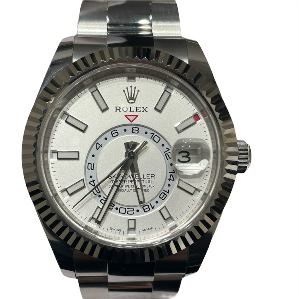 ROLEX　ロレックス　326934　スカイドゥエラー　シルバー文字盤　WG　オイスターブレス