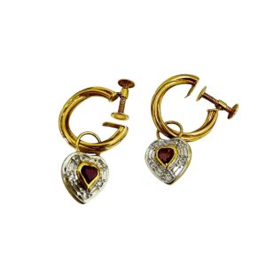 K18 イヤリング メレダイヤ