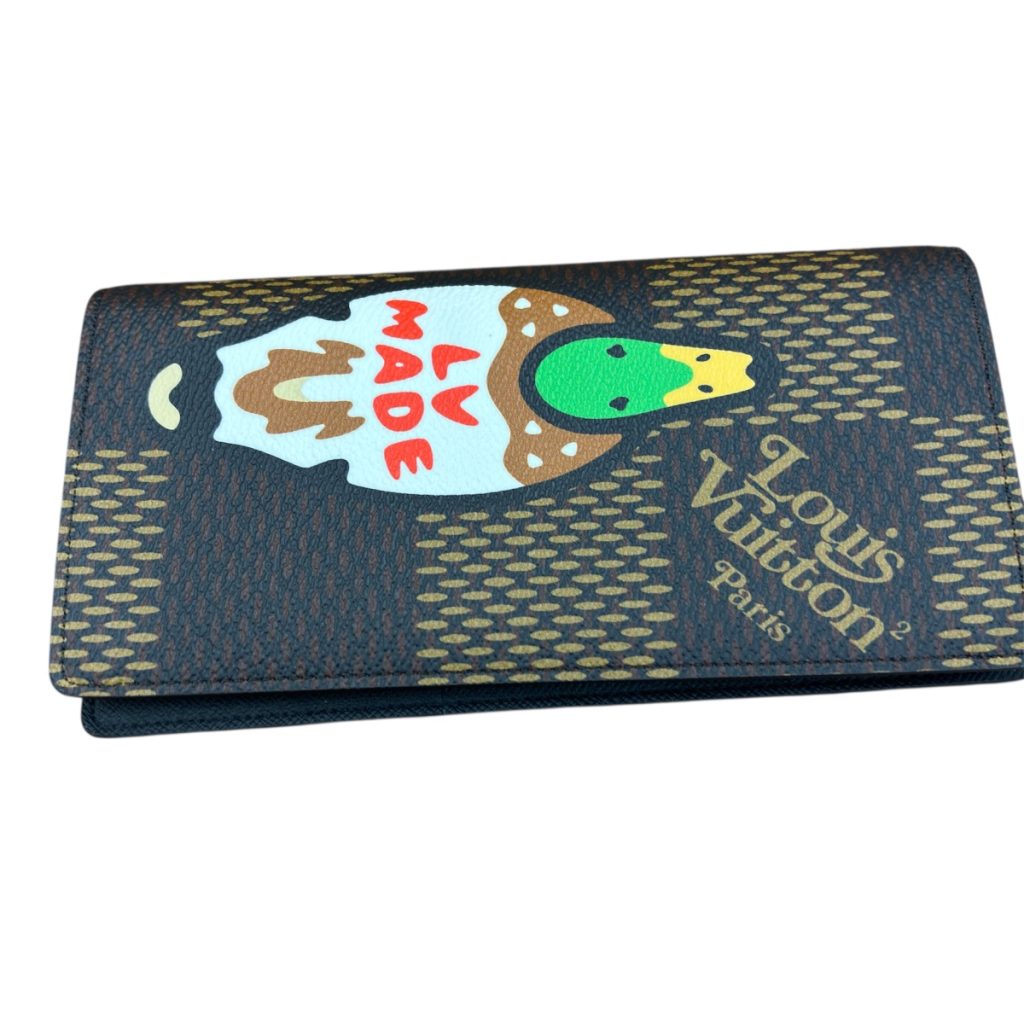 ルイ ヴィトン LOUIS VUITTON ダミエジャイアント ポルトフォイユ ブラザ NIGO ブラウン N60393 ダミエ