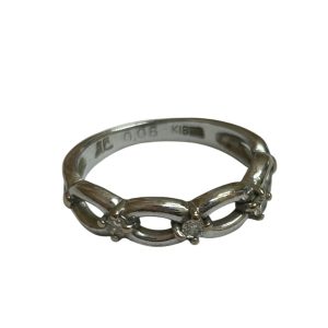 K18WGダイヤリング　