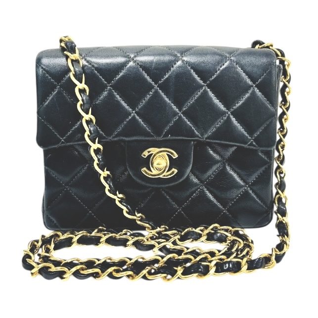 CHANEL シャネル ミニマトラッセ ショルダーバッグ 黒