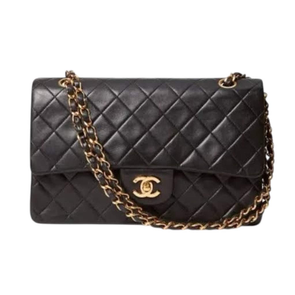 【 CHANEL(シャネル) / マトラッセ・ラムスキン・チェーンショルダーバッグ(ブラック) 】