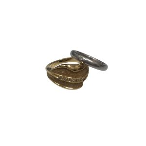 鑑定済み！k18/1.72ct/メレダイヤリング/14号/男女兼用 その他KARATI カラッチ ダイヤ0.42ct ユニセックス リング・指輪