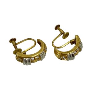 K18Pt850 イヤリング