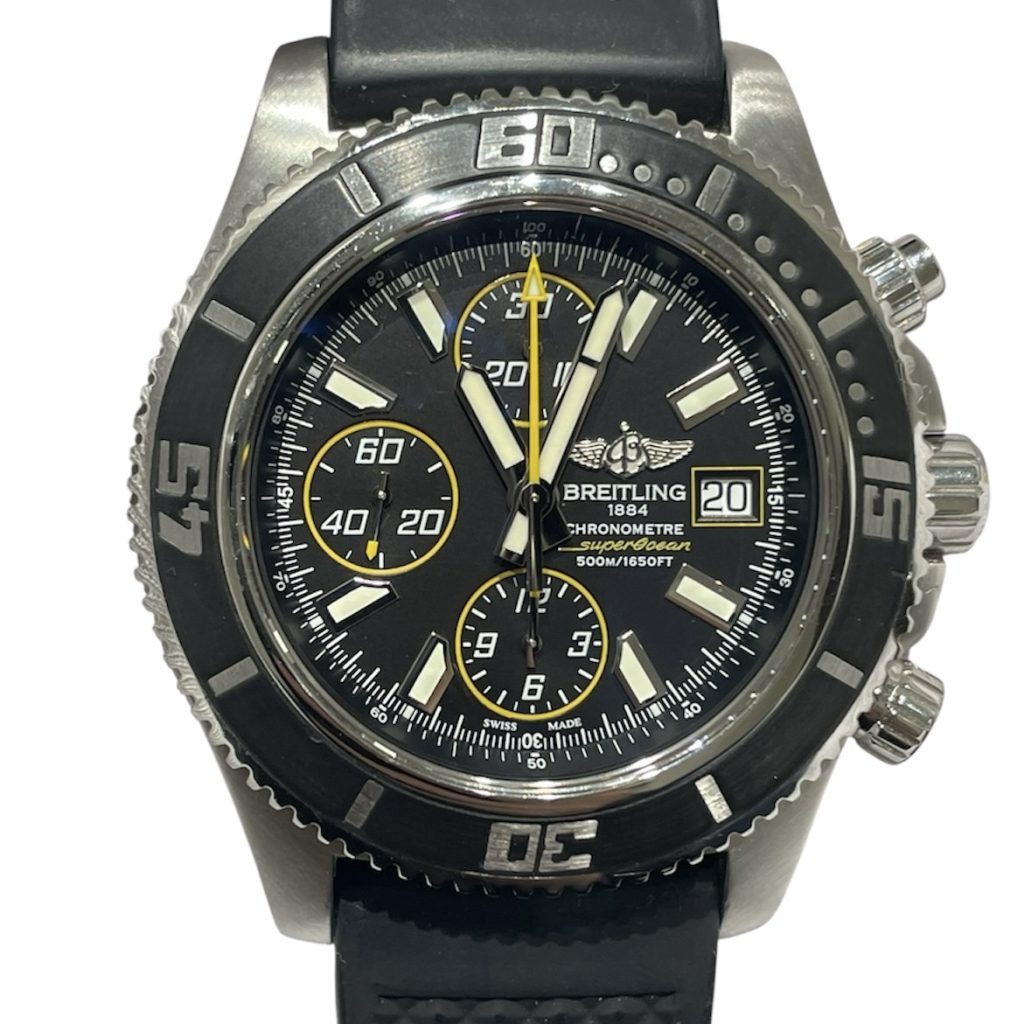 BREITLING ブライトリング A110B82PRS スーパーオーシャン クロノグラフ 黒文字盤 AT