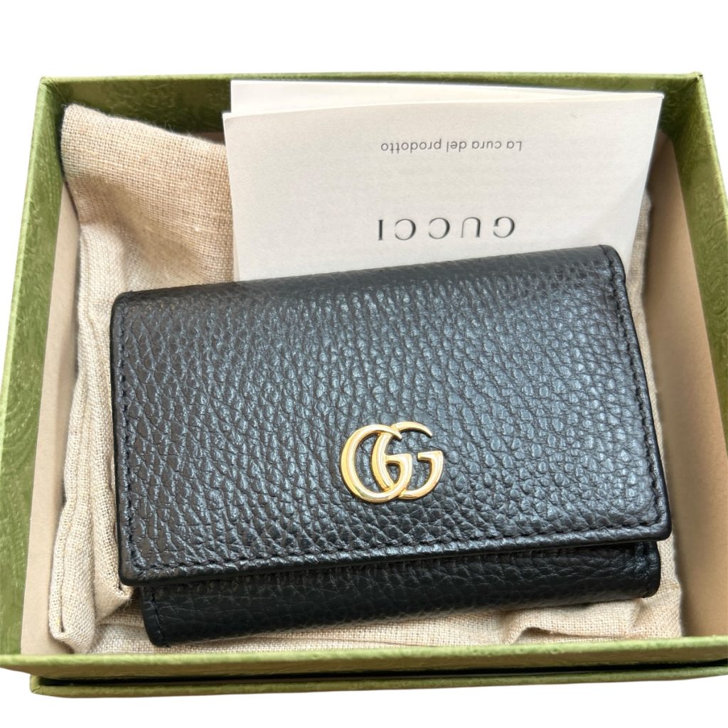 GUCCI　GGマーモント　レザー　財布