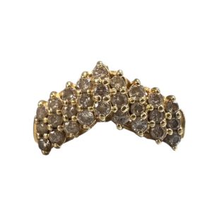 K18 メレダイヤ　リング(18金　指輪)