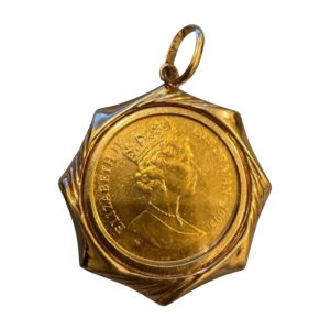 24金コイン ネックレス トップ