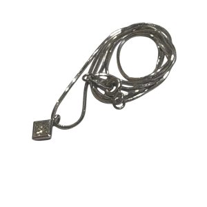 K18 WG ダイヤモンド トップ ネックレス