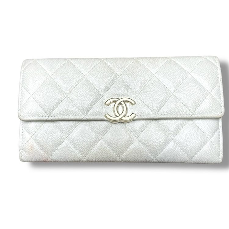マトラッセ ホワイト 財布 CHANEL シャネル【Bランク】