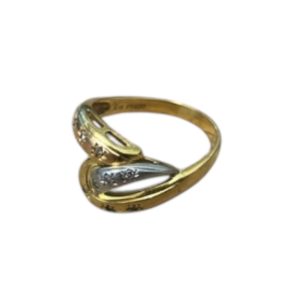 K18 Pt900 18金 プラチナ コンビリング