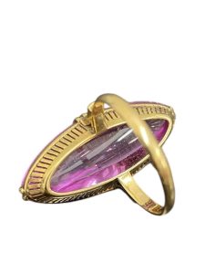 K18 ピンクトパーズ リング