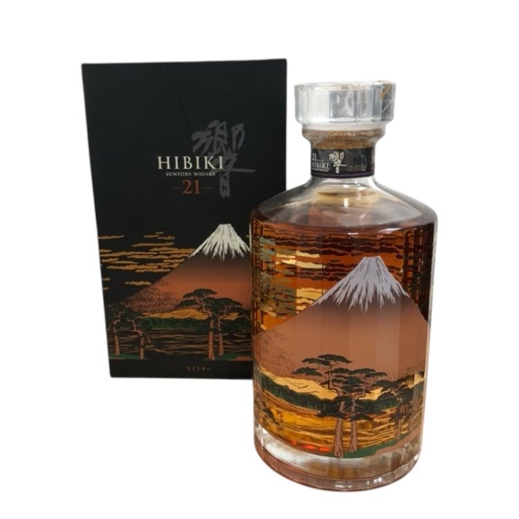 SUNTORY サントリー 響 21年 意匠ボトル 2015 富士風雲図