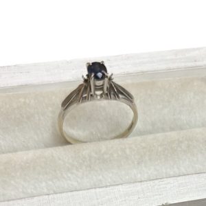 K14WG 14金 ホワイトゴールド 石ありリング ジュエリー 貴金属