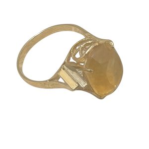 K18 18金 トパーズ付きリング