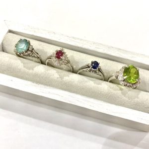 18金 18k プラチナ 900 コンビ ヴィンテージ リング 18金 プラチナ900 コンビ 印台 ダイヤモンド リング / K18 Pt900