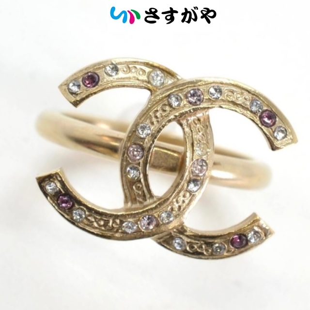 CHANEL シャネル ココマーク メッキ リング 指輪 アクセサリー