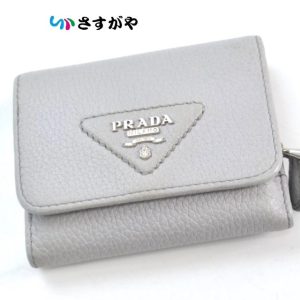 どり　PRADA✨折り財布　サフィアーノ　シルバーメタルロゴ　グレー 楽天市場】PRADA プラダ 長財布 1ML030 QWA レディース L字