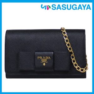 プラダPRADA　 サフィアーノレザー 長財布　 パスケース付き SAFFIANO（PRADA） プラダ 財布 二つ折り長財布 サフィアーノ
