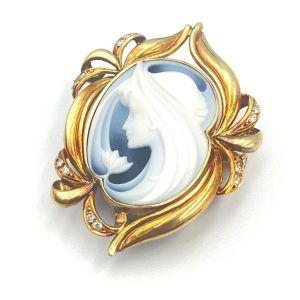 18金 (K18) カメオ ブローチ ジュエリー  | 根室市明治町