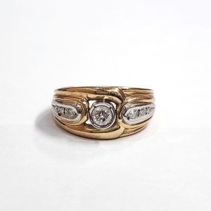 18金 プラチナ900 (K18 Pt900) コンビリング ダイヤ ジュエリー 指輪 | 根室市西浜町