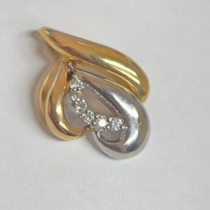 K18 Pt900 ダイヤネックレストップ