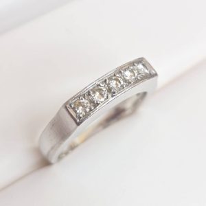 プラチナ800 ダイヤ リング Pt800 プラチナ800 パール ダイヤ0.09ct リングの買取実績