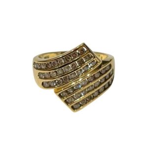 K18 リング メレダイヤ付き 石あり 18金 アクセサリー