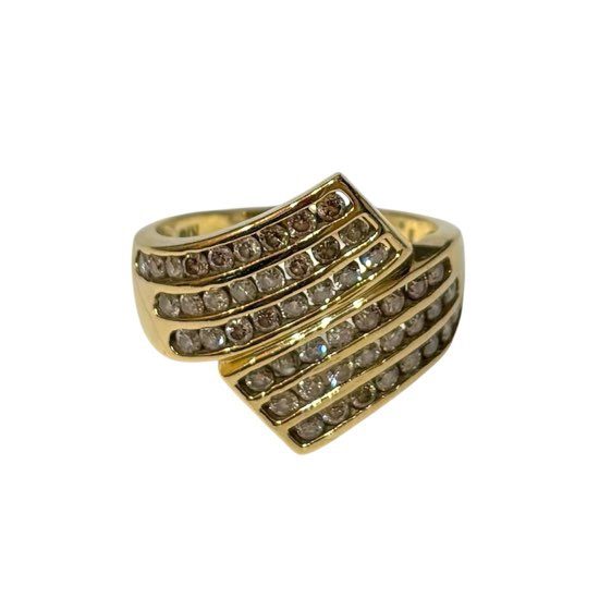 K18 リング メレダイヤ付き 石あり 18金 アクセサリー