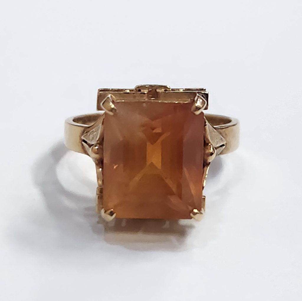 18金 (K18) シトリン リング ジュエリー 貴金属 | 根室市光洋町