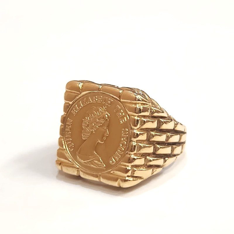 18金(K18)コインモチーフリング|高崎市片岡町