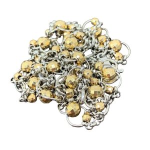 Pt850K18ネックレス