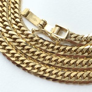 アクセサリー ゴールド 喜平 916A( K22 )ブレスレット22.2g ブレスレット 金 K24 ダブル六面喜平ブレスレット 18cm-3g