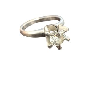 Pt850　プラチナ　ダイヤ付リング