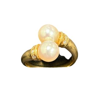 K18  18金　金　地金　リング　アクセサリー　パール