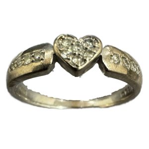 メレダイヤ0.12ct K18WG 18金ホワイトゴールド リング